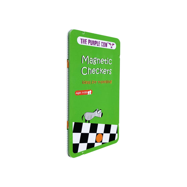 Checkers magnetic travel game